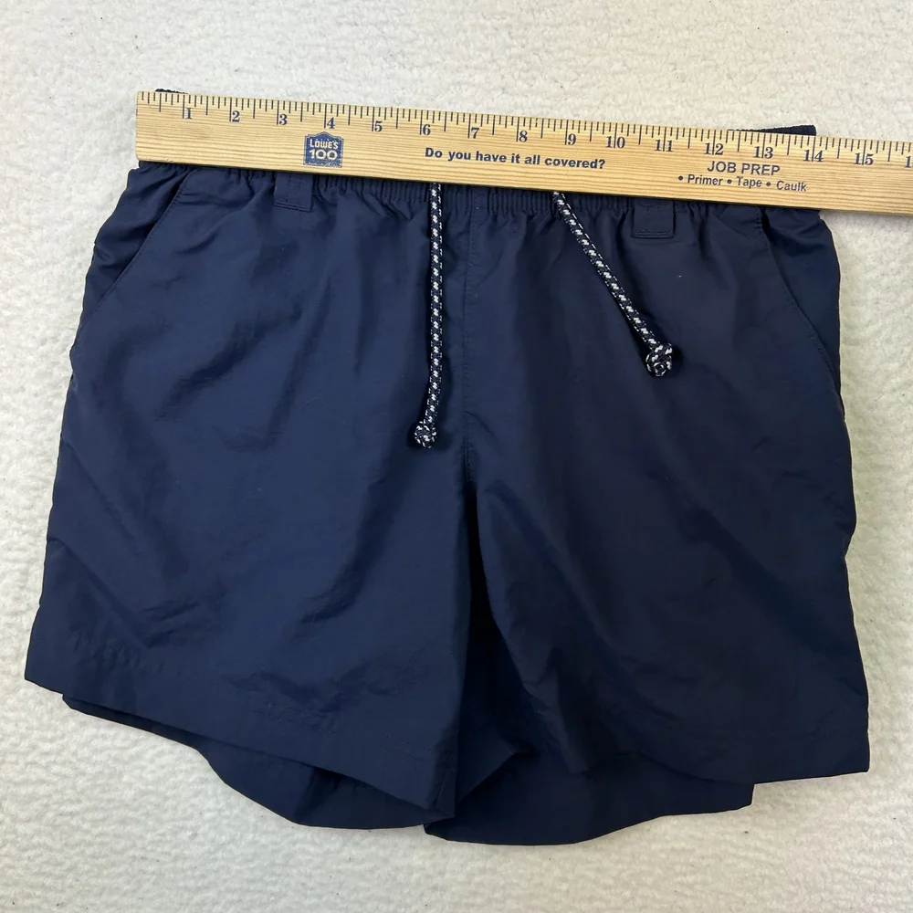 Columbia Shorts Mens Small PFG Omni-Shade Swim Navy Drawstring Mesh Lined
